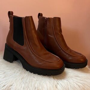 Brown Leather Ankle Boots
